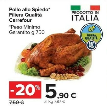 Carrefour Market Carrefour Pollo Allo Spiedo offerta