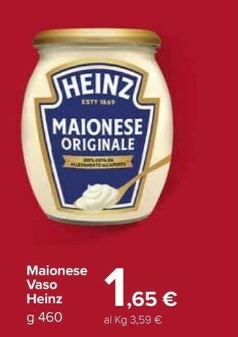 Carrefour Market Heinz Maionese Vaso offerta