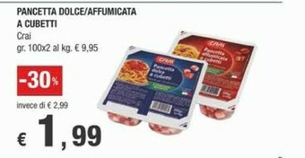 Crai Pancetta offerta