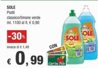 Crai Sole Detersivo piatti offerta