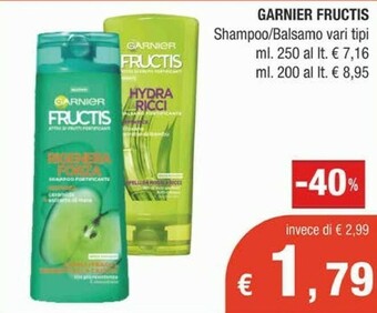 Crai Garnier Shampoo offerta