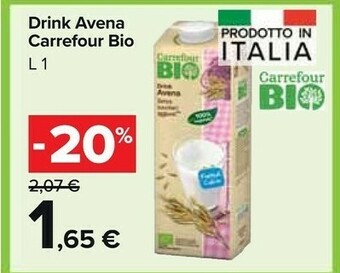 Carrefour Carrefour - Bio Drink Avena 1000 G(ml) offerta
