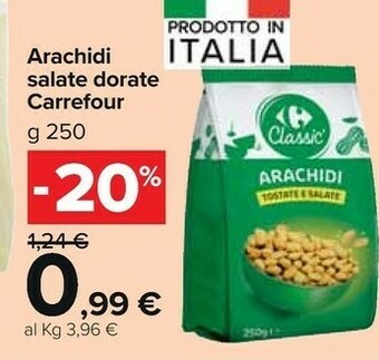 Carrefour Carrefour Arachidi Salate Dorate offerta