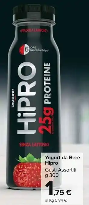 Carrefour Danone Yogurt Da Bere Hipro offerta