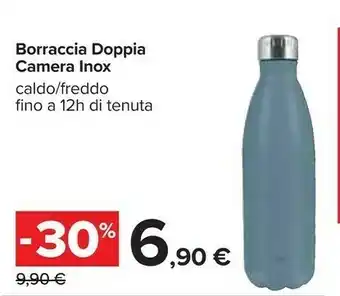 Carrefour Borraccia Doppia Camera Inox offerta