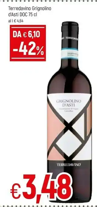Famila Terredavino Grignolino Asti Doc offerta
