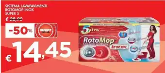 Bennet Sistema Lavapavimenti Rotomop Inox Super 5 offerta