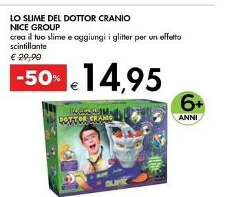Bennet Lo Slime Del Dottor Cranio Nice Group offerta