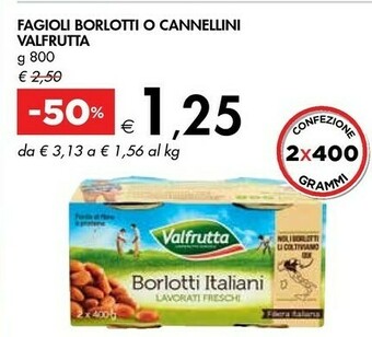 Bennet Valfrutta Fagioli Borlotti O Cannellini offerta