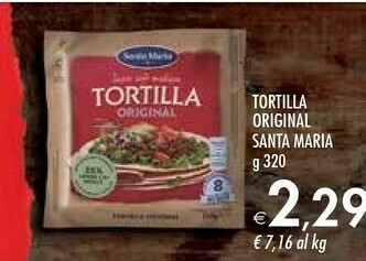 Bennet Santa maria Original Soft Tortilla 320 G(ml) offerta