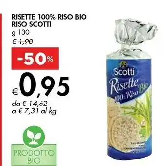 Bennet Scotti Risette 100% Riso Bio Riso offerta
