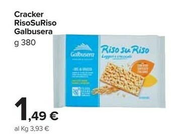 Carrefour Market Galbusera Riso Su Riso Cracker Con Riso Soffiato 380 G(ml) offerta