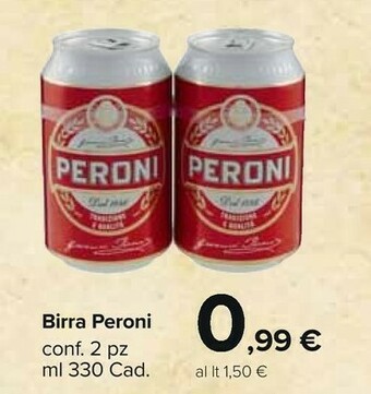 Carrefour Market Peroni Birra 330 G(ml) offerta