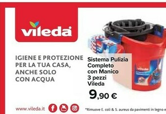 Carrefour Market Vileda Sistema Pulizia Completo Con Manico offerta