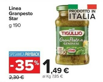 Carrefour Market Star GranPesto Alla Genovese Tigullio 190 G(ml) offerta