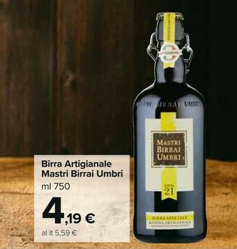 Carrefour Market Mastri birrai umbri Birra Artigianale offerta