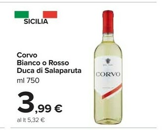 Carrefour Market Corvo Vino offerta