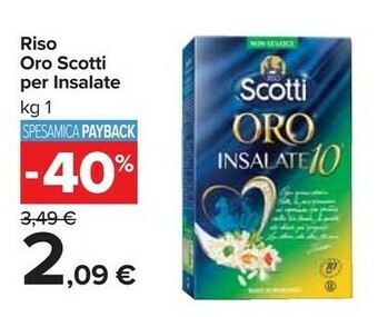Carrefour Market Scotti Riso - Riso Oro Per Insalate 1000 G(ml) offerta