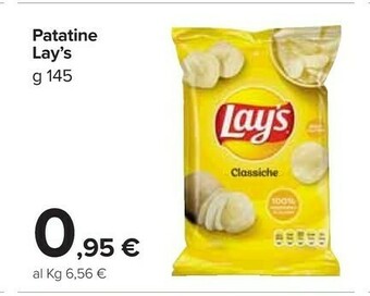 Carrefour Market Lay's Patatine Classiche 145 G(ml) offerta