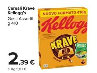 Carrefour Kelloggs Cereali offerta