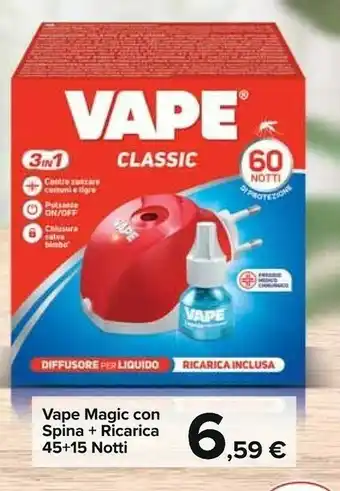 Carrefour Henkel Vape Magic Con Spina Ricarica offerta