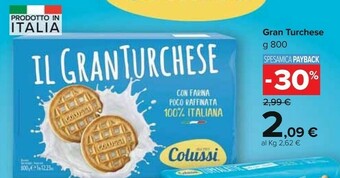 Carrefour Colussi Il Gran Turchese 800 G(ml) offerta