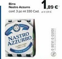 Carrefour Market Nastro Azzurro Birra 330 G(ml) offerta