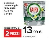 Carrefour Market Fairy Detersivo Lavastoviglie Caps offerta