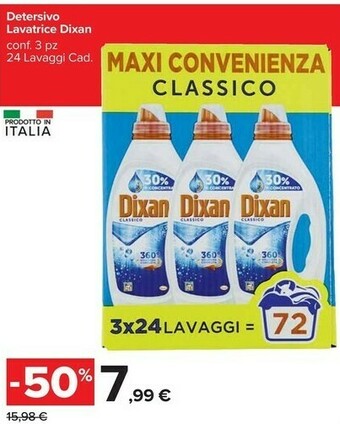 Carrefour Market Dixan Detersivo Lavatrice offerta