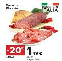Carrefour Market Spianata Piccante offerta