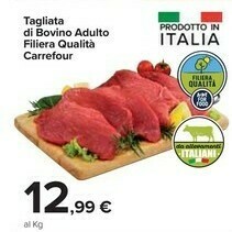 Carrefour Market Carrefour Tagliata Di Bovino Adulto Filiera Qualità offerta
