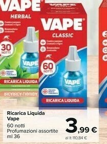 Carrefour Market Vape Ricarica Liquida offerta