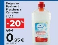 Carrefour Market Detersivo Pavimenti Freschezza offerta