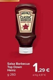 Carrefour Market Heinz Salsa Barbecue Top Down offerta