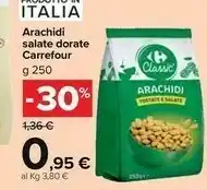 Carrefour Market Arachidi Salate Dorate offerta