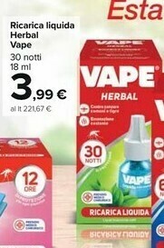 Carrefour Market Vape Ricarica Liquida Herbal offerta
