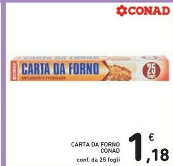 Conad Carta forno offerta