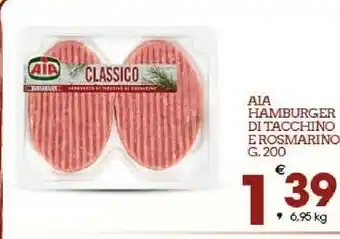 Ok Sigma Aia Hamburger Di Tacchino E Rosmarino 200 G offerta