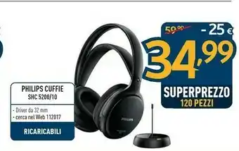Sinergy Philips Cuffie SHC5200/10 offerta