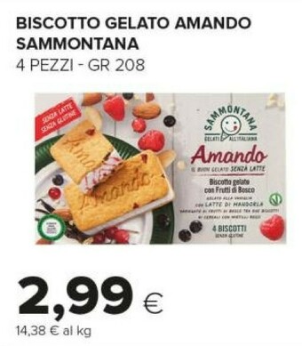 Tigre Sammontana Gelato offerta