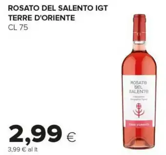 Tigre Terre D'Oriente Rosato Del Salento IGT 750 Ml offerta