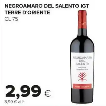Terre D'Oriente Negroamaro Del Salento IGT 750 Ml