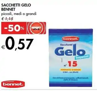 Bennet Bennet Sacchetti Gelo offerta