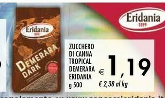 Bennet Eridiana Zucchero Di Canna Demerara 500 G(ml) offerta