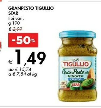 Bennet Star GranPesto Alla Genovese Tigullio 190 G(ml) offerta