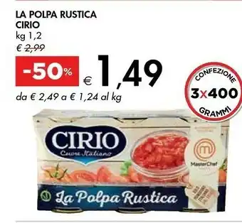 Bennet Cirio La Rustica Passata offerta