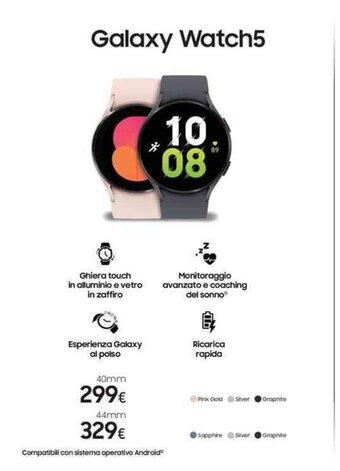 Euronics Samsung Galaxy Watch5 40mm offerta