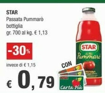 Crai Star Passata di pomodoro offerta