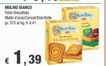 Crai Mulino Bianco Fette biscottate offerta