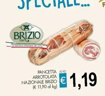 Brizio Pancetta Arrotolata Nazionale